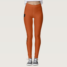 Personalisierte Crown Rust Orange Leggings
