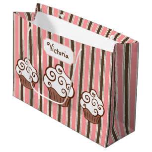 Personalisierte Cupcake-Geschenktasche Große Geschenktüte