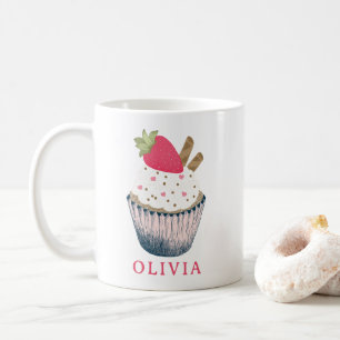 Personalisierte Cupcake Tasse - Niedliches Rosa Ge