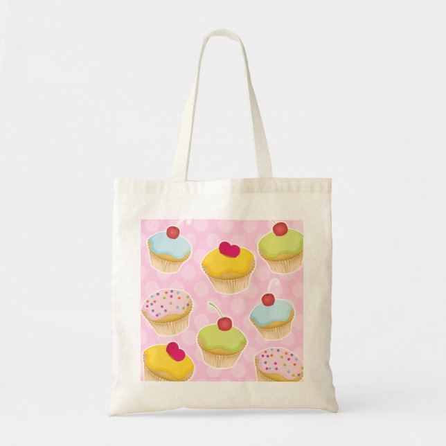 Personalisierte Cupcakes Tragetasche (Vorne)
