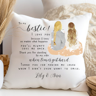 Personalisierte Custom Best Friend Geschenk Bestie Kissen