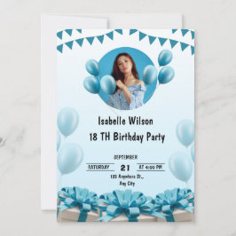 Personalisierte Custom Modern Elegantes Party Gebu Einladung