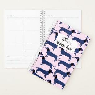 Personalisierte Dackel Dog Planner Planer
