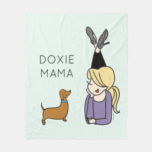 Personalisierte Dackel Mama Fleece Blanket