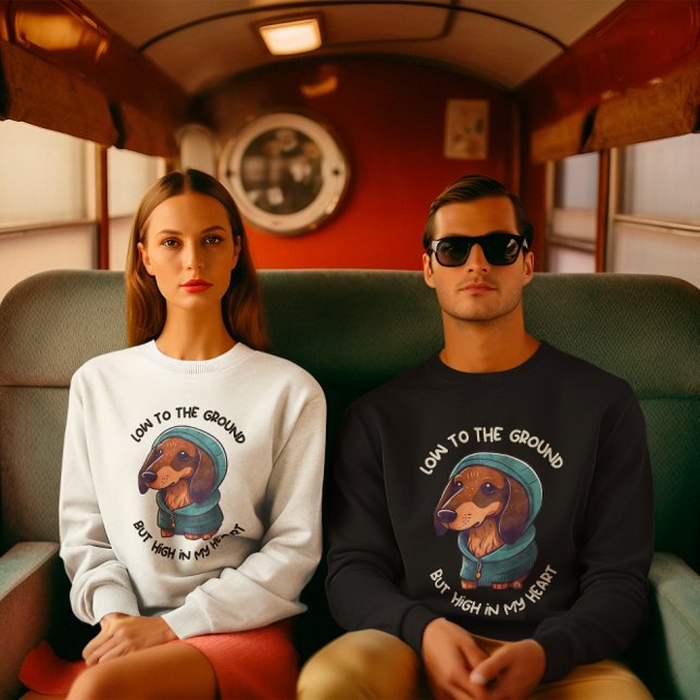 Personalisierte Dackel Wursthund, Dackel Mama/Papa Sweatshirt (Dachshund Sausage Dog, Doxie mom/dad Sweatshirt)