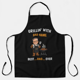 Personalisierte Dad-BBQ | Benutzerdefinierter Dad- Schürze