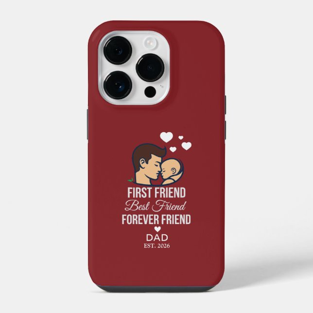 Personalisierte Dad-iPhone-Hülle iPhone 14 Pro Hülle (Rückseite)