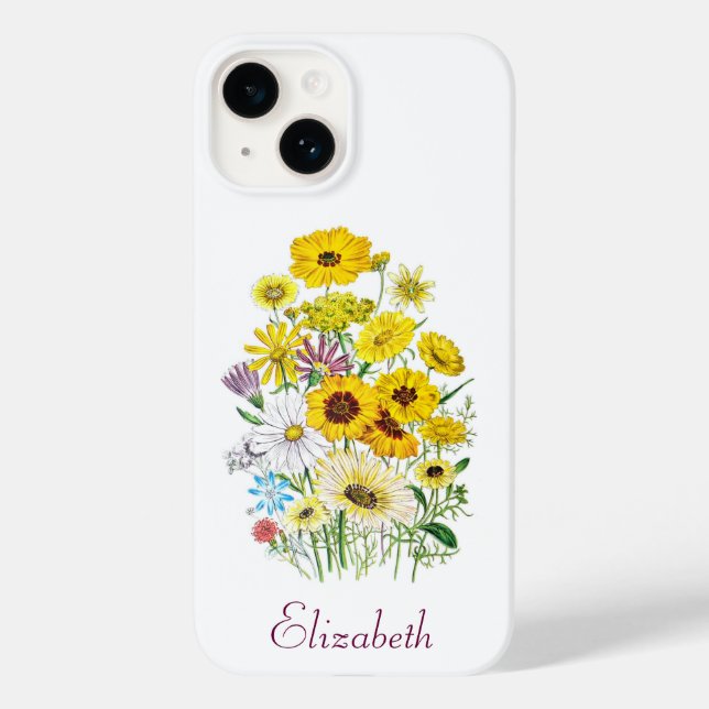 Personalisierte Daisies Case-Mate iPhone 14 Hülle (Rückseite)