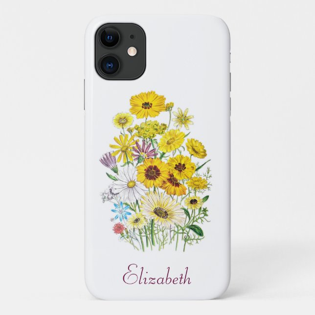 Personalisierte Daisies Case-Mate iPhone Hülle (Rückseite)