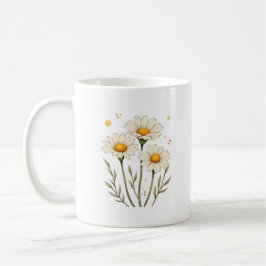 Personalisierte Daisy-Blume Kaffeetasse