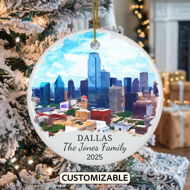 Personalisierte Dallas-Ornamente, Texas-Staat Keramik Ornament (Von Creator hochgeladen)