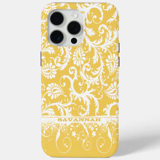 Personalisierte Damask iPhone Cover - Wählen Sie F (Rückseite)