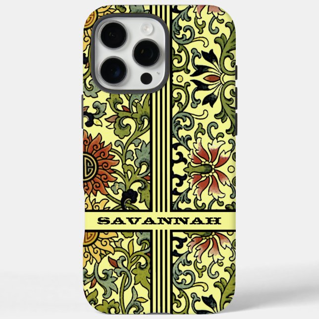 Personalisierte Damask iPhone Cover - Wählen Sie F (Rückseite)