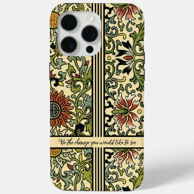 Personalisierte Damask iPhone Cover - Wählen Sie F (Rückseite)
