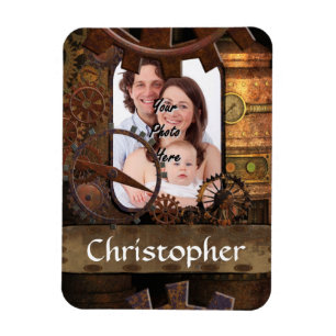 Personalisierte Dampfmaschine Magnet