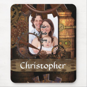 Personalisierte Dampfmaschine Mousepad