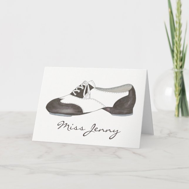Personalisierte Dance Teacher Gift Stach Oxford Sh Karte (Vorderseite)
