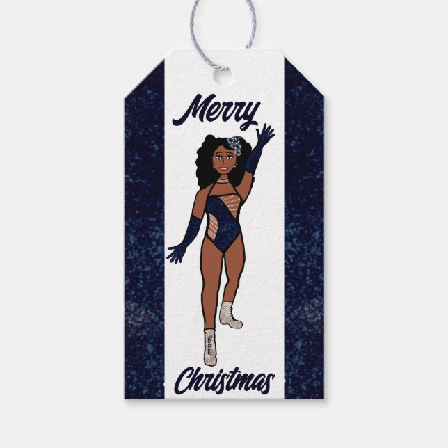 Personalisierte Dancer-Geschenk Tag Indigo A Geschenkanhänger (Vorderseite)