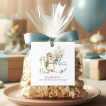 Personalisierte Danke Eichhörnchen Baby Shower 