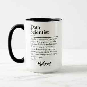 Personalisierte Data Scientist-Definition Tasse