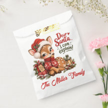 Personalisierte Dear Santa Rentier Weihnachtsgesch
