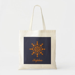Personalisierte Decorative Weihnachtsschneeflocke Tragetasche