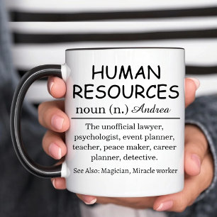 Personalisierte Definition der Personalabteilung Tasse