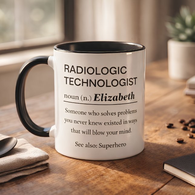 Personalisierte Definition Radiologieassistent Tasse (Von Creator hochgeladen)