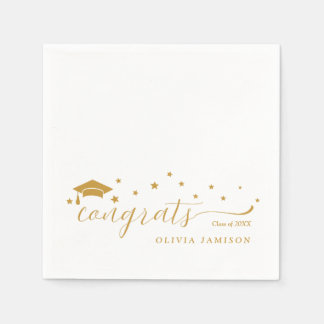 Personalisierte Dekoration der Graduationspartei 2 Serviette