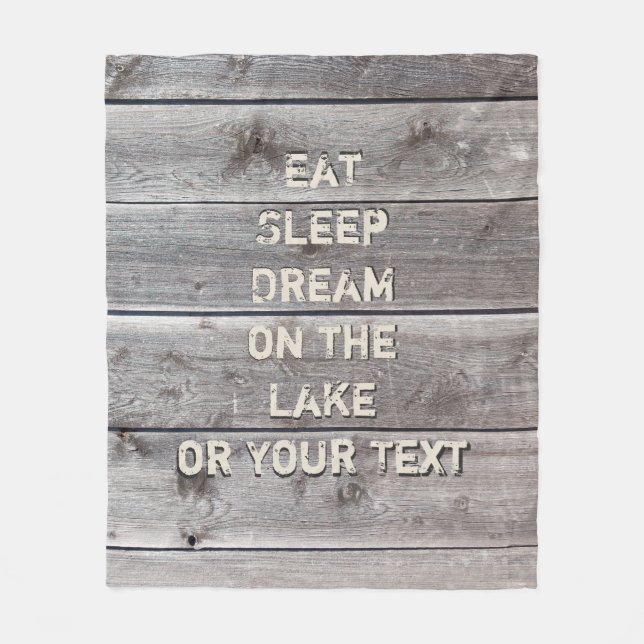Personalisierte Dekorationsideen des Lake House, T Fleecedecke (Vorderseite)