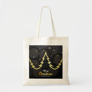 Personalisierte Dekorative Frohe Weihnachten Swirl Tragetasche