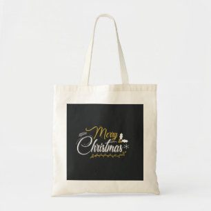 Personalisierte Dekorative Frohe Weihnachten Swirl Tragetasche
