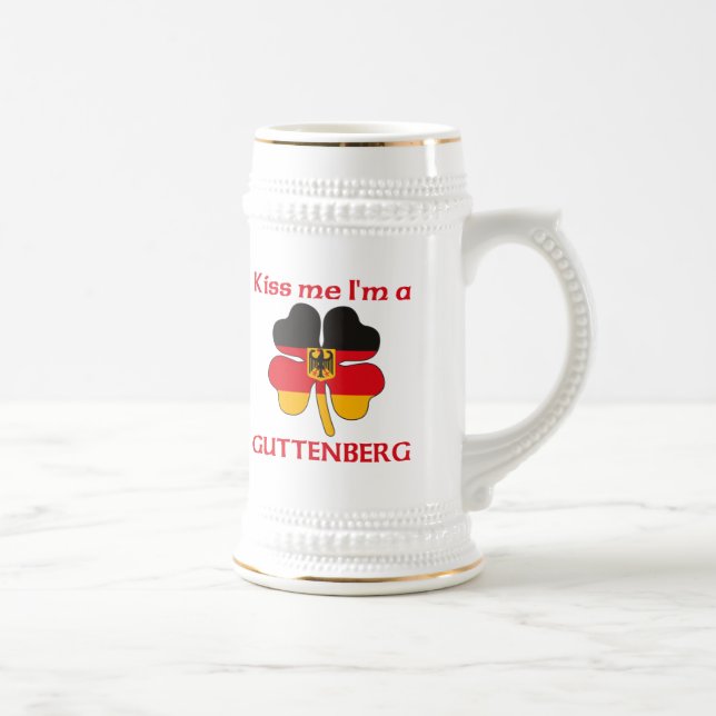 Personalisierte deutsche küssen mich, den ich bierglas (Rechts)