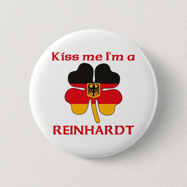Personalisierte deutsche küssen mich, den ich button (Vorderseite)