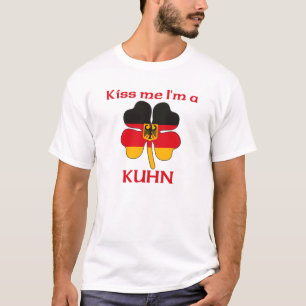 Personalisierte deutsche küssen mich, den ich Kuh T-Shirt