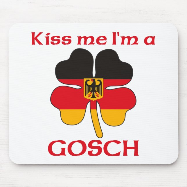 Personalisierte deutsche küssen mich, den ich mousepad (Vorne)