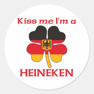 Personalisierte deutsche küssen mich, den ich runder aufkleber