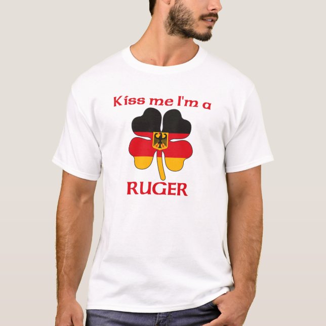 Personalisierte deutsche küssen mich, den ich T-Shirt (Vorderseite)