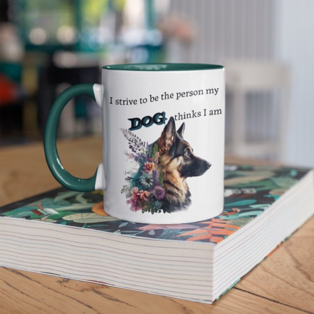Personalisierte Deutsche Schäferhund Dog-Lover-Kaf Tasse (Von Creator hochgeladen)