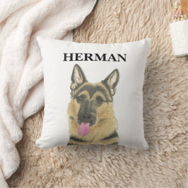 Personalisierte deutsche Shepherd-Getränkekasten Kissen
