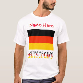 Personalisierte Deutschland-Flagge Heritage Herren T-Shirt