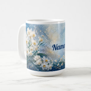 Personalisierte Dezember-Geburtsblume Narzisse Kaffeetasse