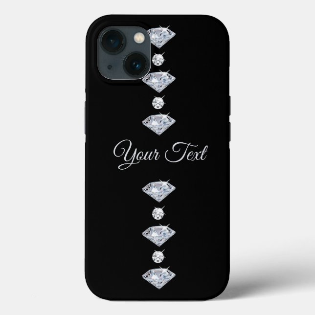 Personalisierte Diamanten Case-Mate iPhone Hülle (Rückseite)