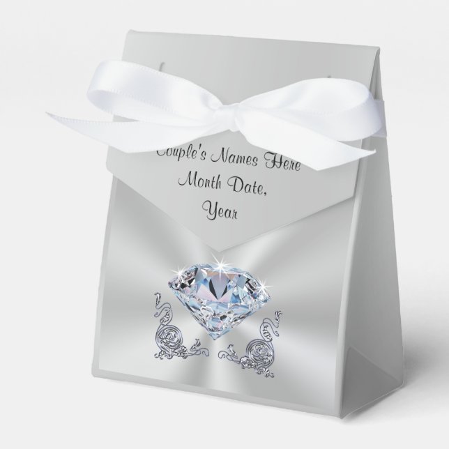 Personalisierte Diamond Gefälligkeitsboxen, Ihre N Geschenkschachtel (Vorderseite)