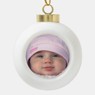 Personalisierte digitale Fotoverzierung des SÜSSE Keramik Kugel-Ornament