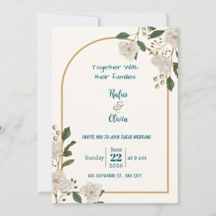Personalisierte digitale Hochzeitseinladung – Mode Einladung
