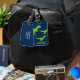 Personalisierte Dinosaurier-Gepäckmarke für Kinder Gepäckanhänger (Front & Back)
