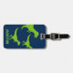 Personalisierte Dinosaurier-Gepäckmarke für Kinder Gepäckanhänger (Vorderseite horizontal)