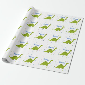 Personalisierte Dinosaurier-Geschenk-Verpackung Geschenkpapier