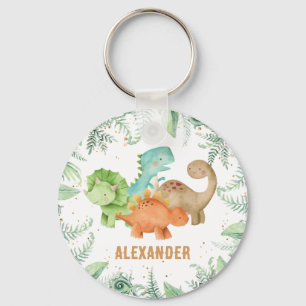 Personalisierte Dinosaurier Jurasic Wild One Schlüsselanhänger